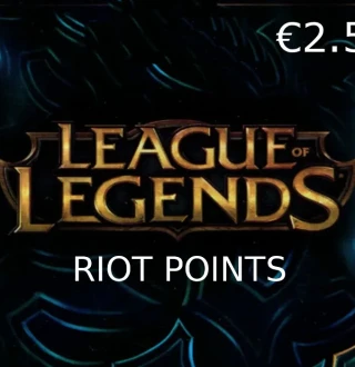 League of Legends 2.5 EUR Prepaid RP Card EU