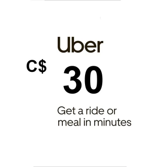 Uber C$30 CA Gift Card