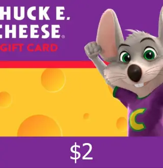Chuck E. Cheese $2 Gift Card US