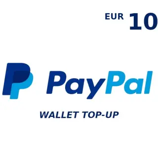 PayPal Wallet 10 EUR Top Up EU