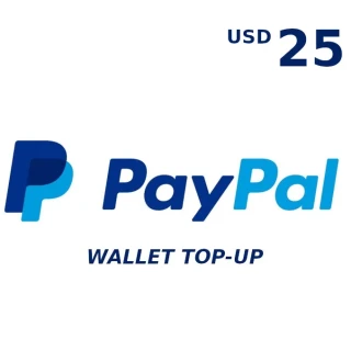 PayPal Wallet 25 USD Top Up US