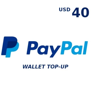PayPal Wallet 40 USD Top Up US