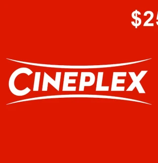 Cineplex $25 Gift Card CA