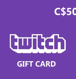 Twitch CAD 50 Gift Card CA