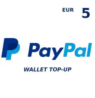 PayPal Wallet 5 EUR Top Up EU