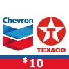 Chevron and Texaco $10 Gift Card US