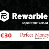 Rewarble Perfect Money EUR 30 Gift Card EU