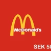 Mcdonalds SEK 50 Gift Card SE