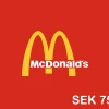Mcdonalds SEK 75 Gift Card SE