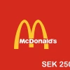 Mcdonalds SEK 250 Gift Card SE