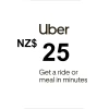 Uber NZD 25 Gift Card NZ
