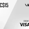 Virtual Visa CAD 15 Gift Card CA
