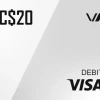 Virtual Visa CAD 20 Gift Card CA
