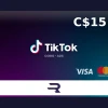 Rewarble TikTok CAD 15 Gift Card