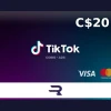 Rewarble TikTok CAD 20 Gift Card