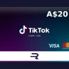 Rewarble TikTok AUD 20 Gift Card