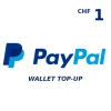 PayPal Wallet CHF 1 Top Up
