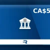 Rewarble Bank Transfer CAD 5 Gift Card