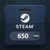 Steam Wallet TWD 650 Gift Card TW