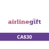 AirlineGift CAD 30 Gift Card CA