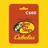 Bass Pro / Cabela's CAD 60 Gift Card CA