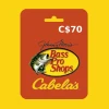Bass Pro / Cabela's CAD 70 Gift Card CA