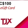 TJX C$100 Gift Card CA