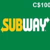 Subway C$100 Gift Card CA
