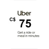 Uber CAD 75 Gift Card CA