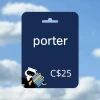 Porter Airlines CAD 25 Gift Card CA