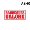 Barbeques Galore AUD 40 Gift Card AU