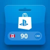 PlayStation Network CAD 90 Gift Card CA