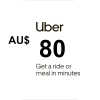 Uber AUD 80 Gift Card AU