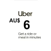 Uber AUD 6 Gift Card AU