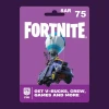 Fortnite SAR 75 PC Epic Games Gift Card SA