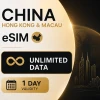 eSIM China - Unlimited Data (valid for 1 Day)