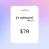 EvixCard PayPal USD 70 Gift Card
