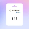 EvixCard PayPal USD 45 Gift Card