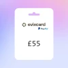 EvixCard PayPal GBP 55 Gift Card