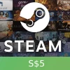 Steam Gift Card SGD 5 SG Activation Code