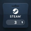 Steam Wallet USD 3 Gift Card BO