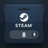 Steam Wallet USD 8 Gift Card BO