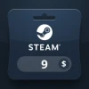 Steam Wallet USD 9 Gift Card BO
