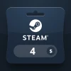 Steam Wallet USD 4 Gift Card PK