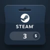 Steam Wallet USD 3 Gift Card BT