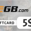 EGB.com Egamingbets $5 Gift Card