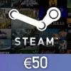 Steam Wallet Card €50 EU Activation Code