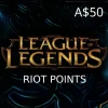 League of Legends 50 AUD Prepaid RP Card OCE