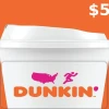 Dunkin Donuts $5 Gift Card US