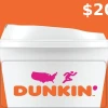 Dunkin Donuts $20 Gift Card US